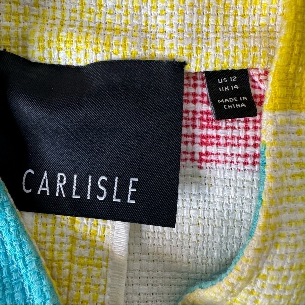 Carlisle Patchwork Colorblock Tweed Jacket 12 - Picture 7 of 9